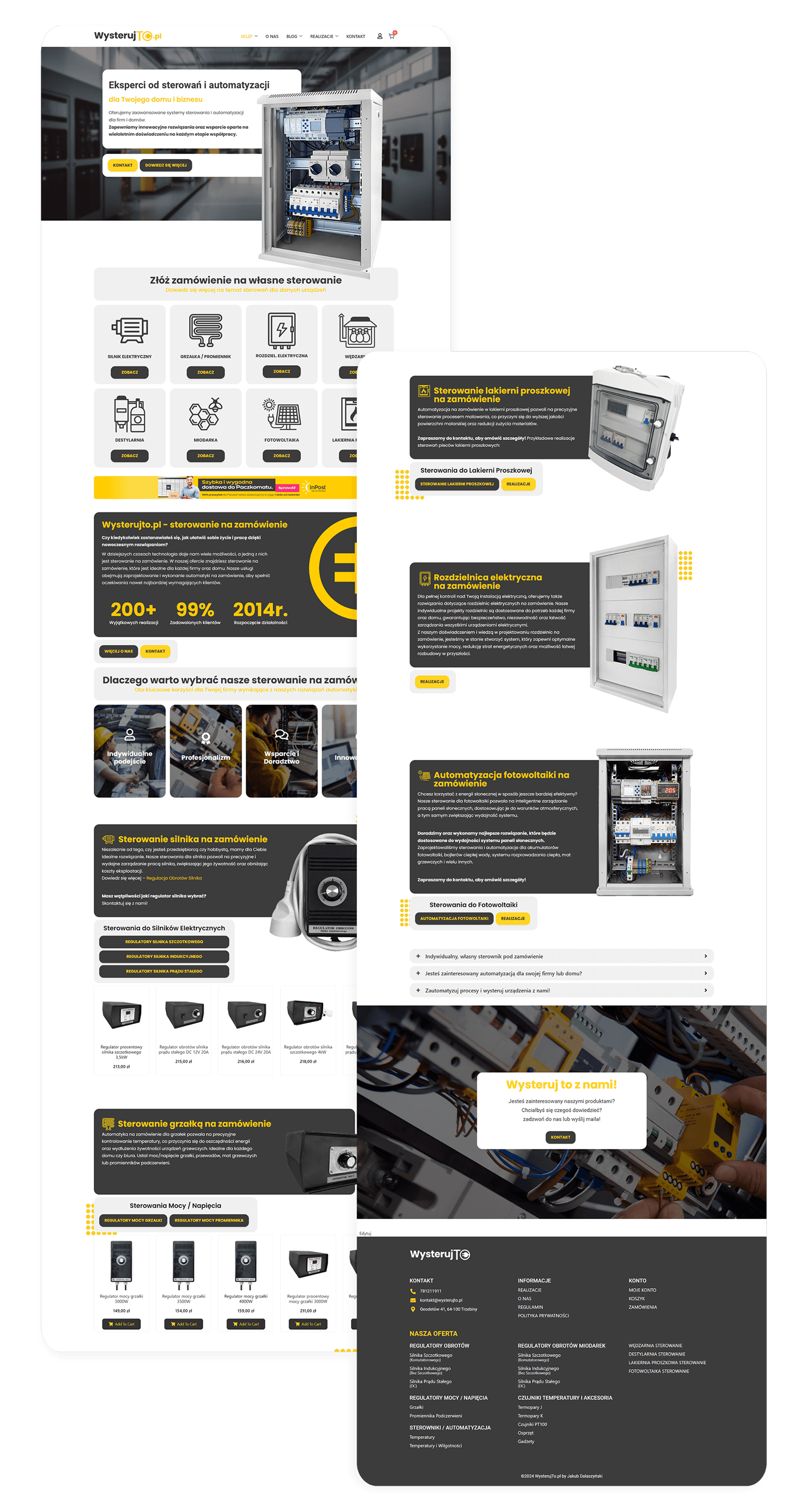 Mockup: strona główna (desktop)